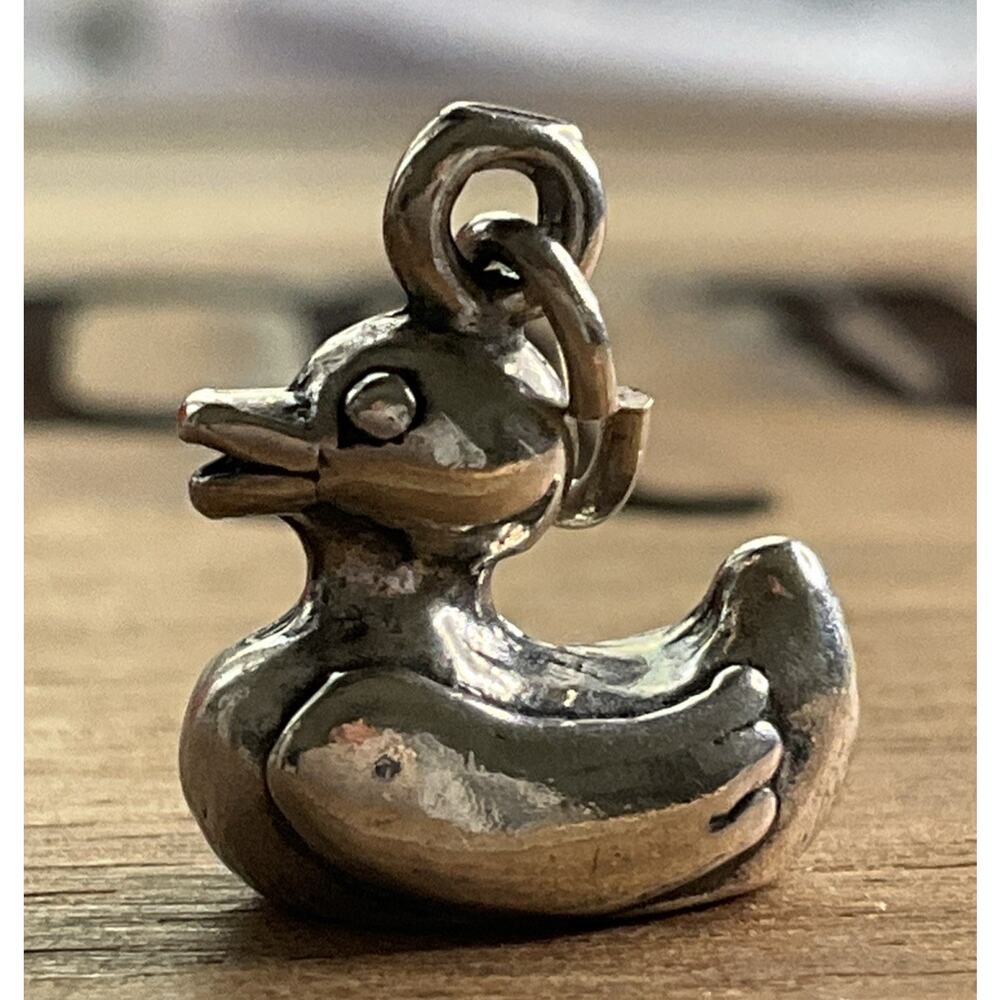 925 Sterling Silver Rive Rubber Ducky Duck Charm